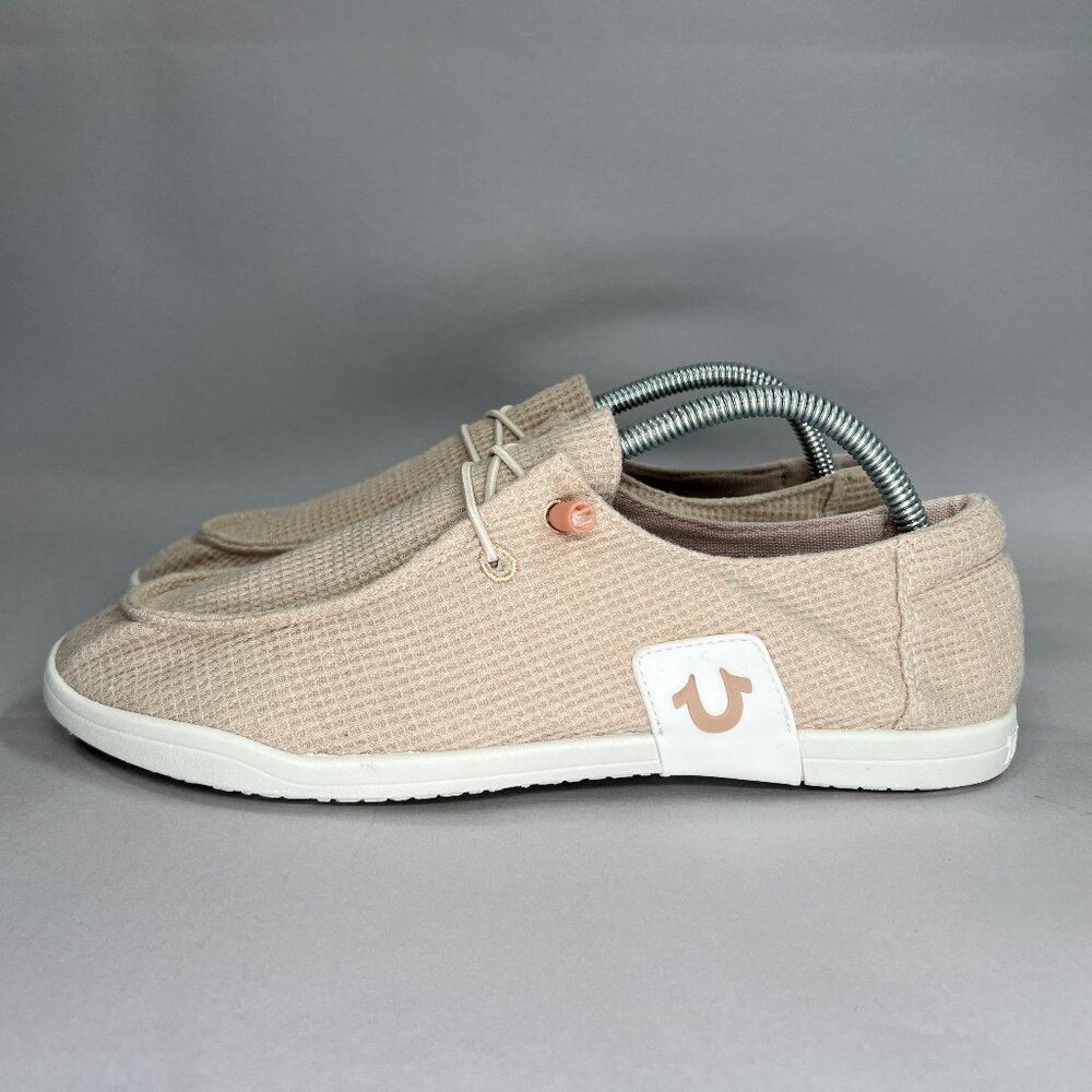 True Religion Women's Size 10 Zaira Woven Drawcord Slip On Shoes - Picture 4 of 11